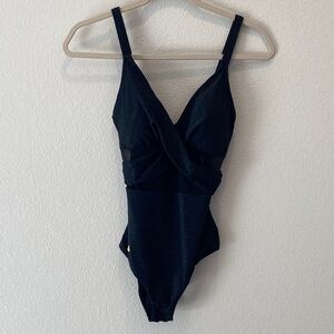 Leonisa | One piece swimsuit with crisscross front